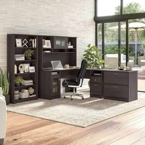60W L Shaped Computer Desk with Storage