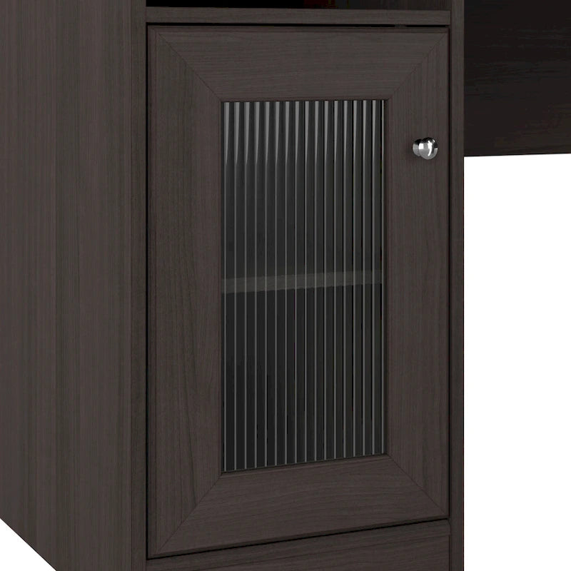 60W L Shaped Computer Desk with Storage
