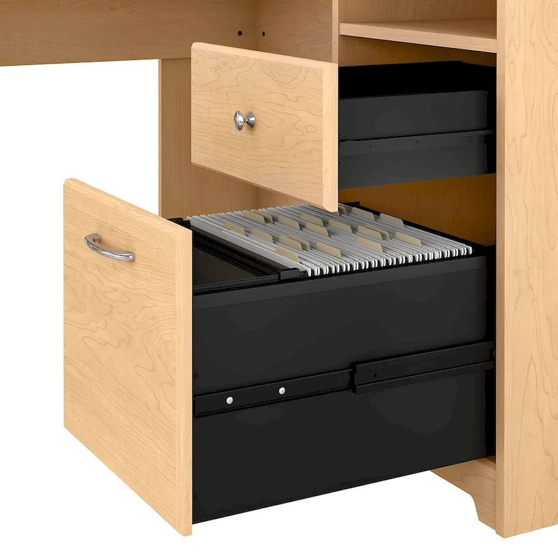 60W L Shaped Computer Desk with Storage