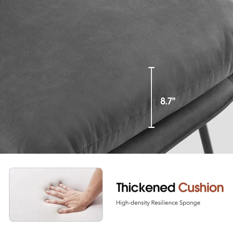 Accent Chair with Ottoman, Leathaire Fabric