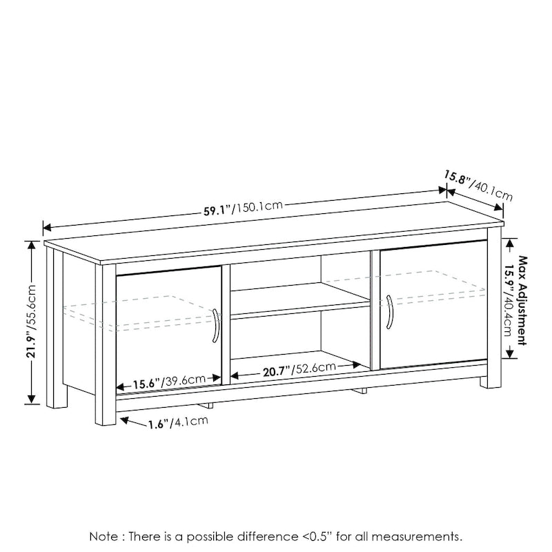 Classic TV Stand for TV up to 65 Inch