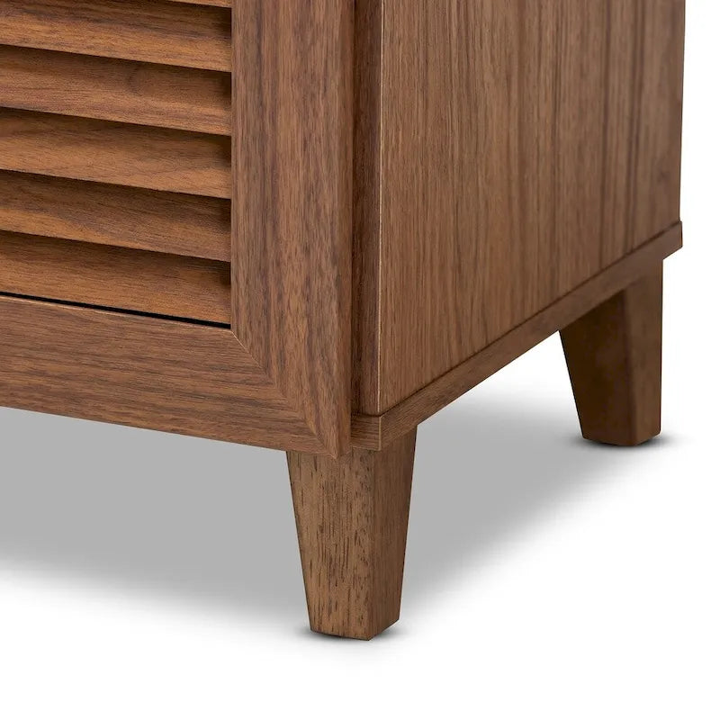 Dark Grey 4-shelf Shoe Storage Cabinet