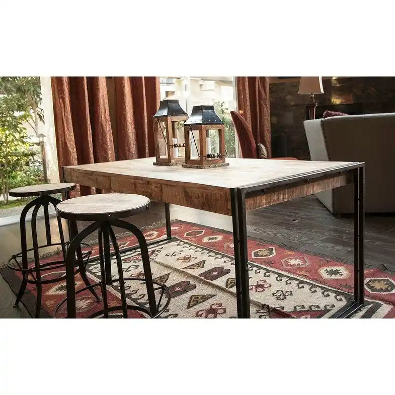 Handmade Reclaimed Mango Wood Dining Table (India)