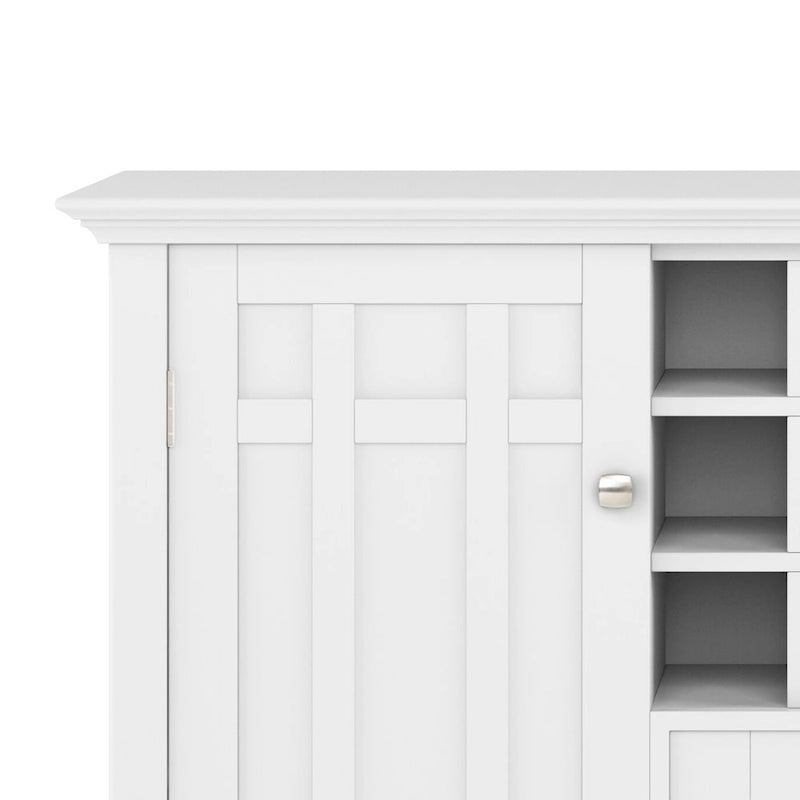 SOLID WOOD 54 inch Wide Transitional Sideboard Buffet and Wine Rack - 54 W x 17 D x 36 H