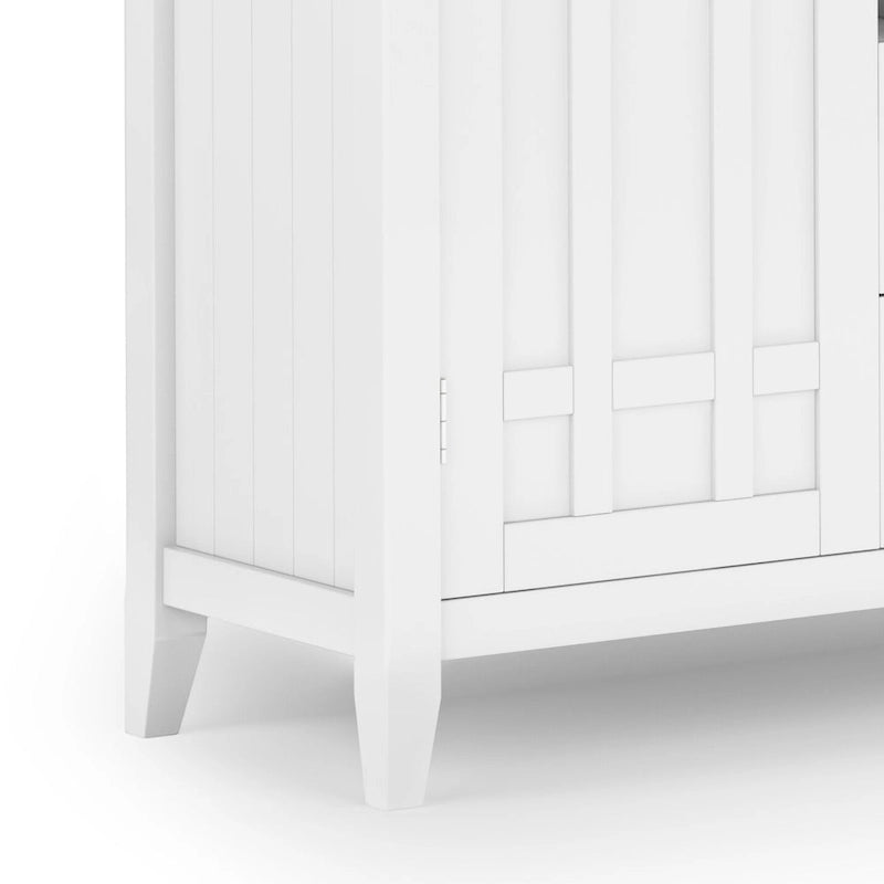 SOLID WOOD 54 inch Wide Transitional Sideboard Buffet and Wine Rack - 54 W x 17 D x 36 H