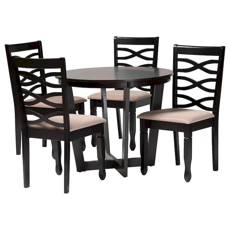 Modern and Contemporary 5-Piece Dining Set