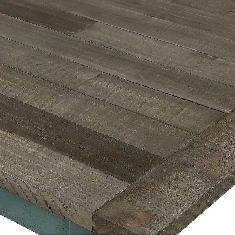 Two-Tone Wood Dining Bench
