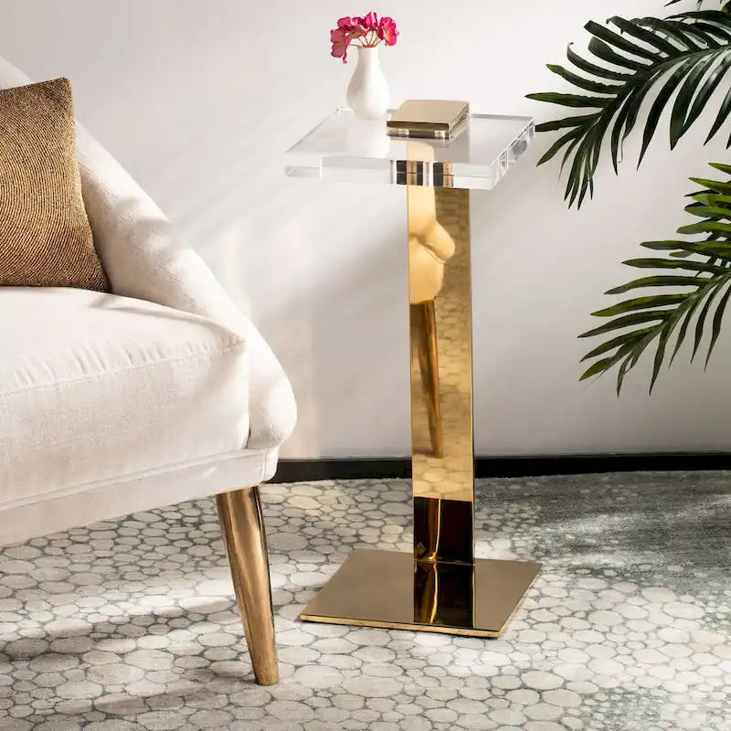 Acrylic Drink Table - 9.8 W x 9.8 L x 24 H - 10Wx10Dx24H