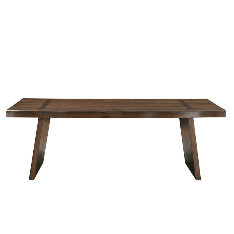 Live Edge Solid Wood Double Pedestal Dining Table